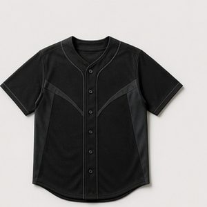 Baseball Jersey Night Motion Design for Unisex After Hours Streetwear Featuring Tonal Panels