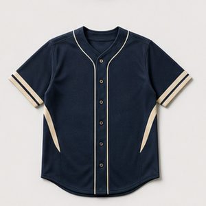 Baseball Jersey Campus Current Design for Unisex Everyday Layers Featuring Color Block Design