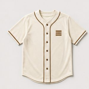 Baseball Jersey Heritage Line Design for Unisex Casual Wear Featuring Minimal Button Front