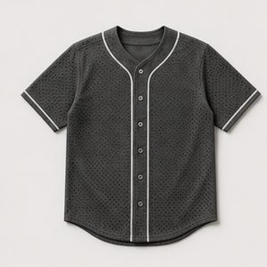 Baseball Jersey Metro Pitch Design for Unisex City Outings Featuring Modern Mesh Texture