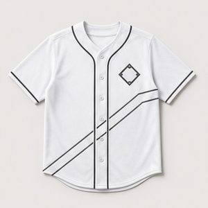 Baseball Jersey Field Note Design for Unisex Everyday Sport Style Featuring Line Patch Detail