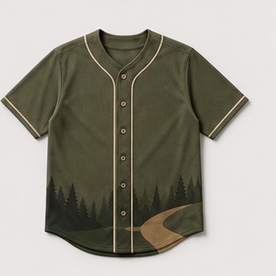 Baseball Jersey Parkside Design for Unisex Weekend Layers Featuring Clean Athletic Silhouette