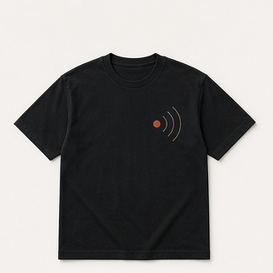 Graphic T Shirt Night Transit Design for Unisex Evening City Wear Featuring Signal Line Artwork