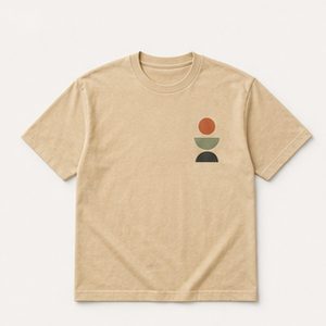 Graphic T Shirt Canyon Field Design for Unisex Weekend Casual Outfits Featuring Geometric Print