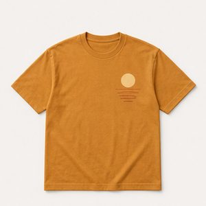 Graphic T Shirt Golden Hour Design for Unisex Travel Days Featuring Sunset Inspired Artwork