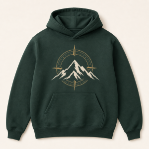 Graphic Hoodie Black Horizon Design for Unisex Elevated Streetwear Featuring Eclipse Artwork