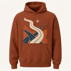Graphic Hoodie Cloud Circuit Design for Unisex Weekend Reset Featuring Tonal Cloud Artwork